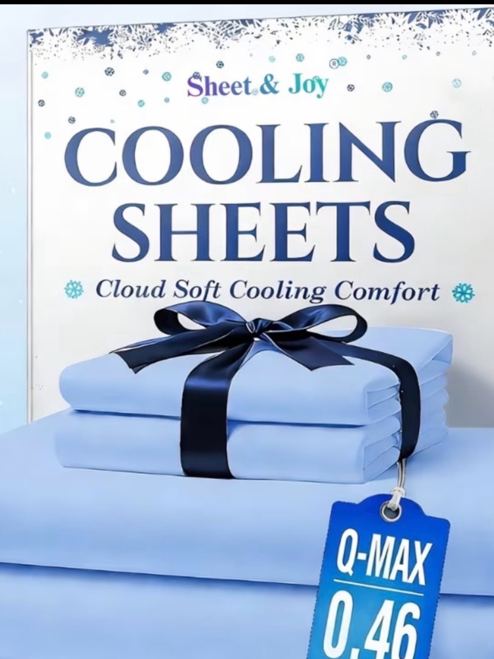 Cooling Sheets - Light Blue Cloud Soft Cooling Comfort